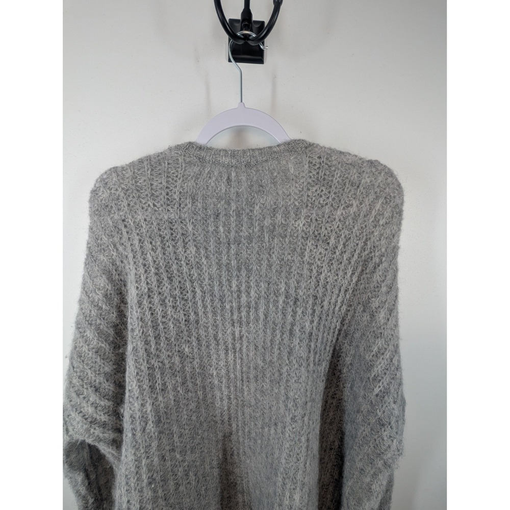Cozy Ribbed Open-Front Cardigan - Gray - Picture 8 of 8